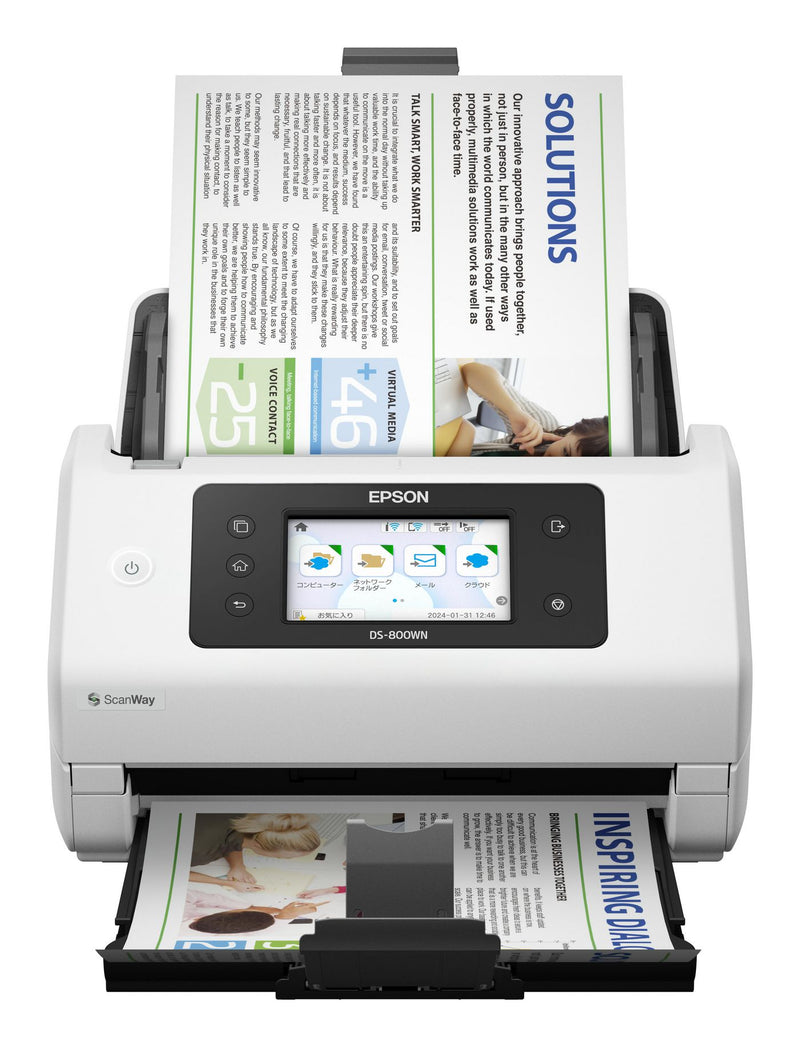 EPSON Scanner A4 network and Wifi autonome compatible with Open Platform 50ppm/100ipm feeder 100 sheets