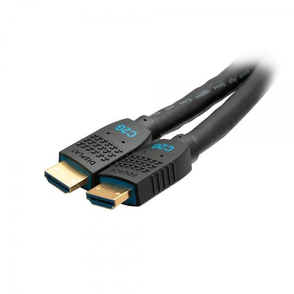 C2G 15ft Ultra Flexible 4K Active HDMI Cable Gripping 4K 60Hz - In-Wall M/M - HDMI cable with Ethernet - HDMI male to HDMI male - 4.5 m - black - acti
