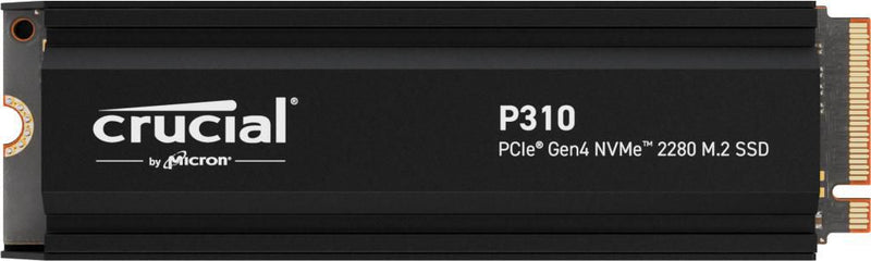Crucial CT2000P310SSD5 P310 2TB PCIe Gen4 NVMe 2280 M.2 SSD with heatsink