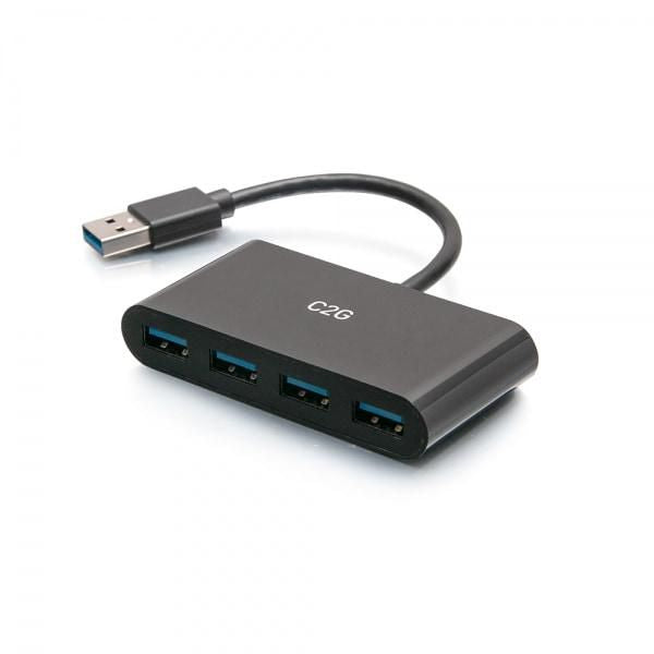 C2G 4-Port USB Hub - USB 3.0 Hub - SuperSpeed USB - 5Gbps - Hub - 4 x SuperSpeed USB 3.0 - desktop