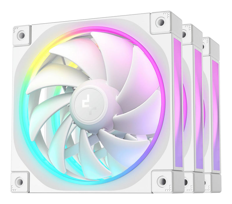 DeepCool FL12 WH-3 in 1 Computer case Fan 12 cm White 3 pc(s)
