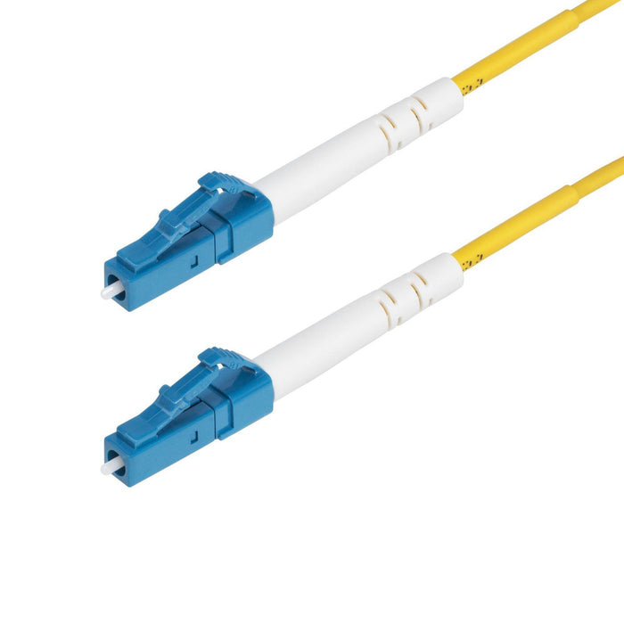 StarTech.com 1m (3.3ft) LC to LC (UPC) OS2 Single Mode Simplex Fiber Optic Cable, 9/125µm, Laser Optimized, 40G/100G, Bend Insensitive, Low Insertion