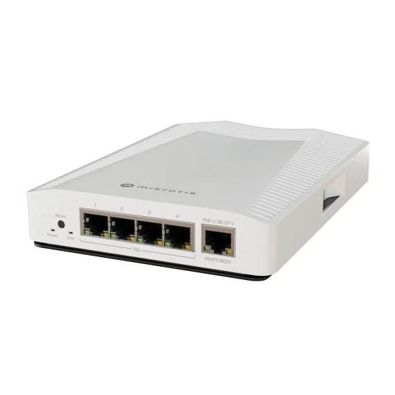 MikroTik Cloud Router Switch 304-4XG-IN (RouterOS L5), desktop enclosure