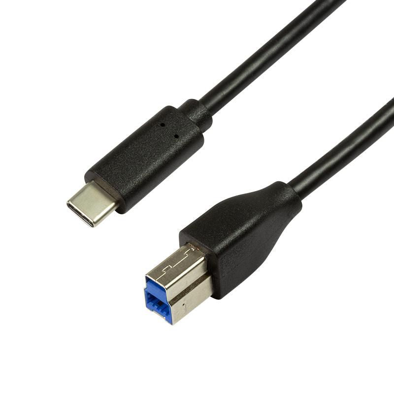Logilink USB 3.2 Gen1 Type-C cable, C/M to B/M, black, 2 m