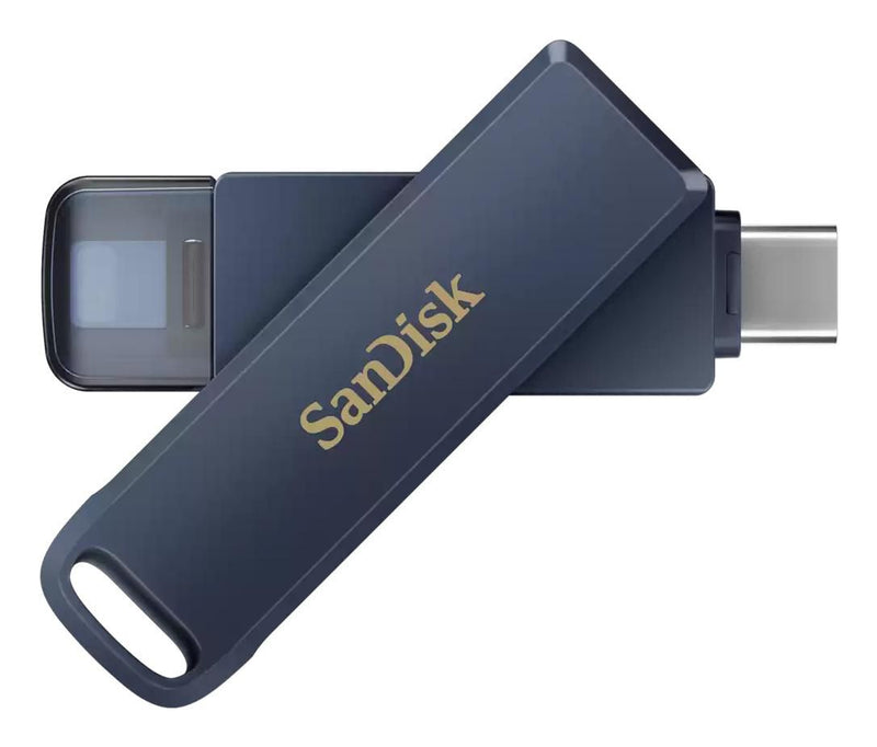SanDisk Phone Drive - USB flash drive - 64 GB - USB-C / Lightning - metallic sky