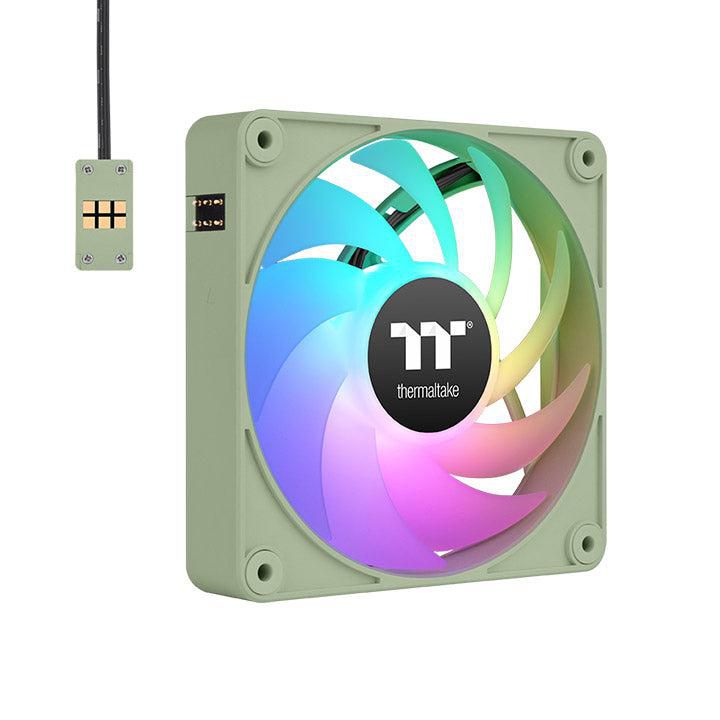 120mm Thermaltake CT120 EX ARGB Sync PC Cooling Fan Matcha Green 3 Fan Pack