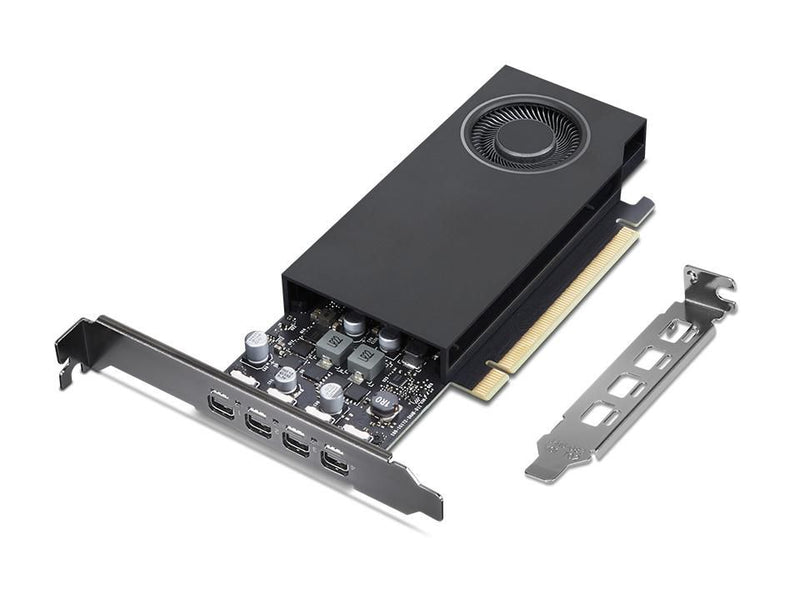 NVIDIA RTX A400 - Graphics card - RTX A400 - 4 GB GDDR6 - PCIe 4.0 x8 - 4 x Mini DisplayPort