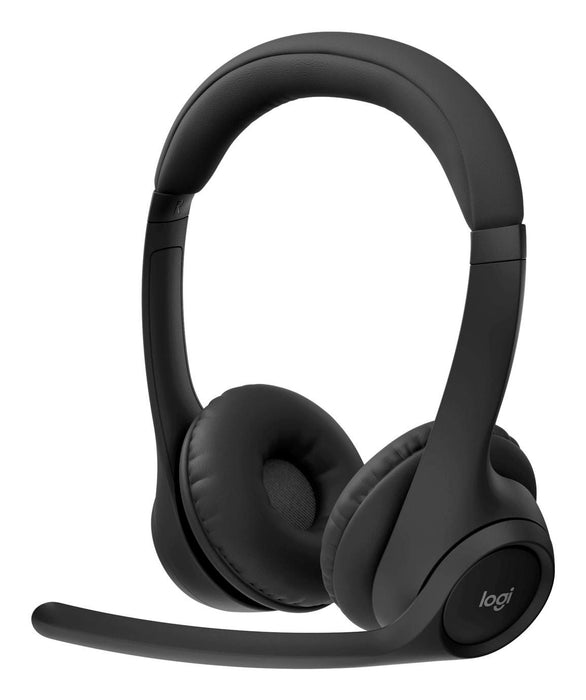 Logitech Zone 305 - Headset - on-ear - Bluetooth - wireless - USB-C via Bluetooth adapter - noise isolating - Certified for Zoom Rooms, Google Meet Ce