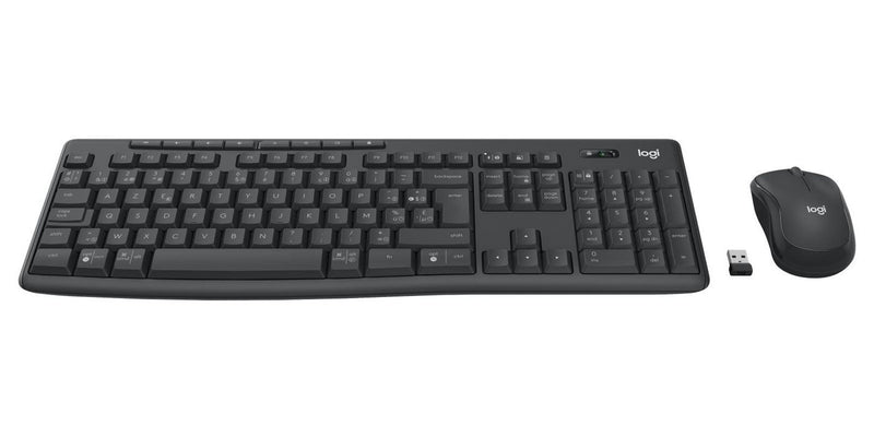 Logitech MK370 Combo for Business - Keyboard and mouse set - wireless - Bluetooth LE - AZERTY - Belgium - graphite