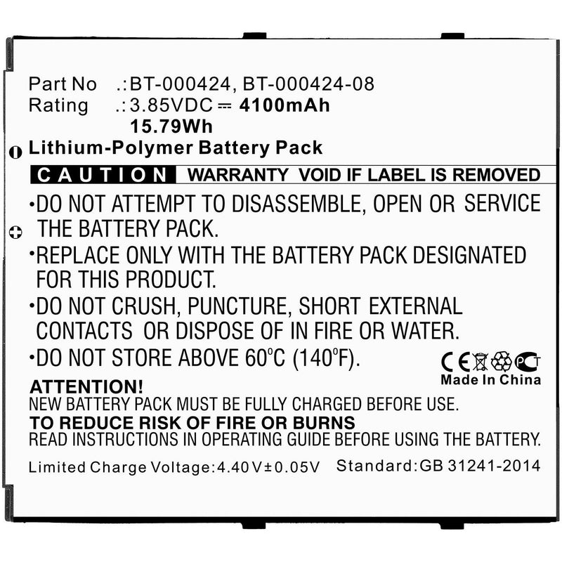 3.85V 4100mAh for Barcode