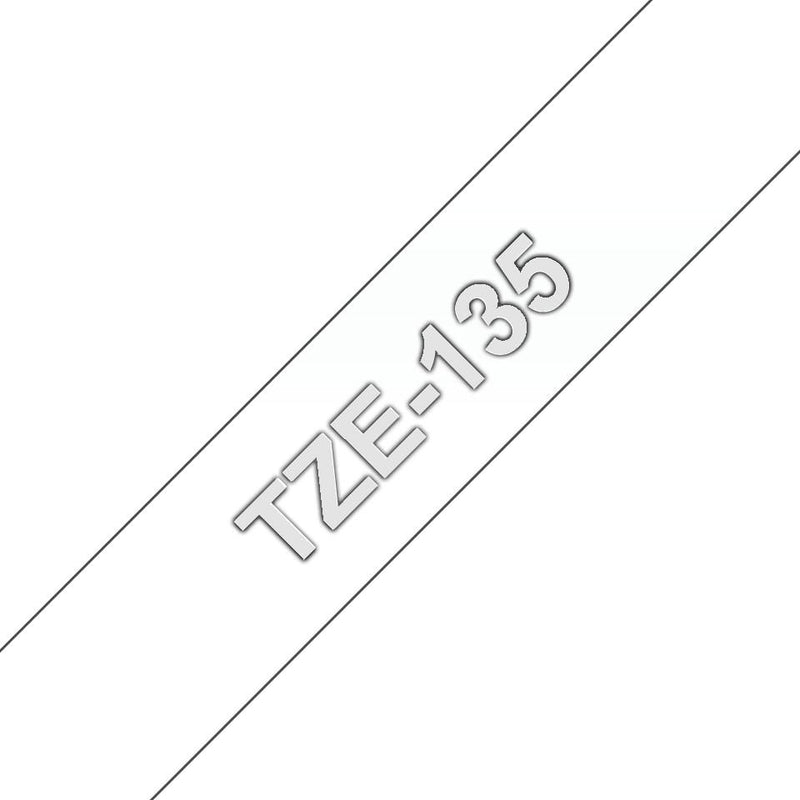 Laminated tape 12mm, White on