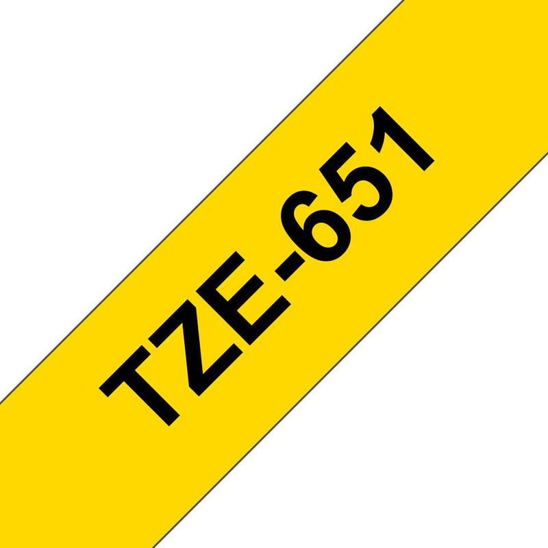 TAPE TZE651, Yellow, 8 m, 24