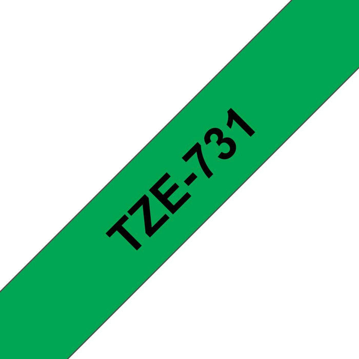 TAPE TZE-731, TZ, Green, 8 m,