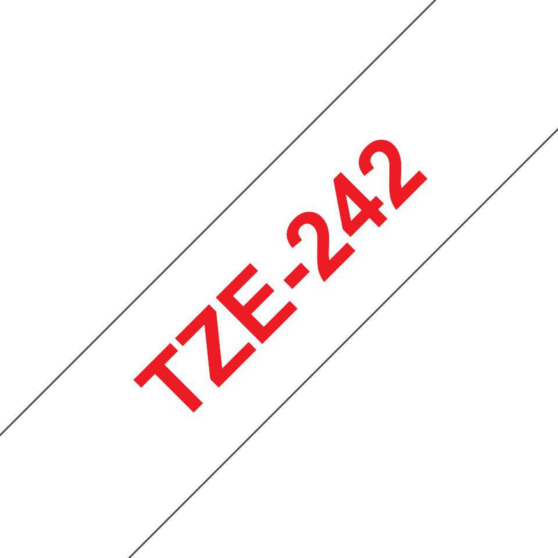 Laminated tape 18mm, Red on