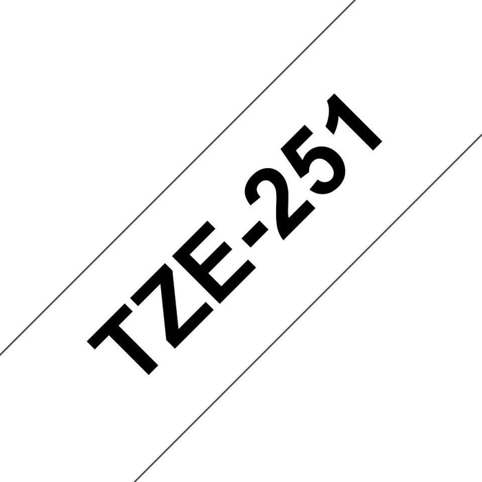 TAPE TZE251, Black on white,