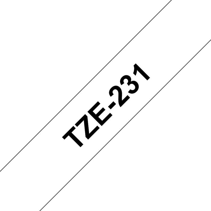 TAPE TZe231, Black on white,