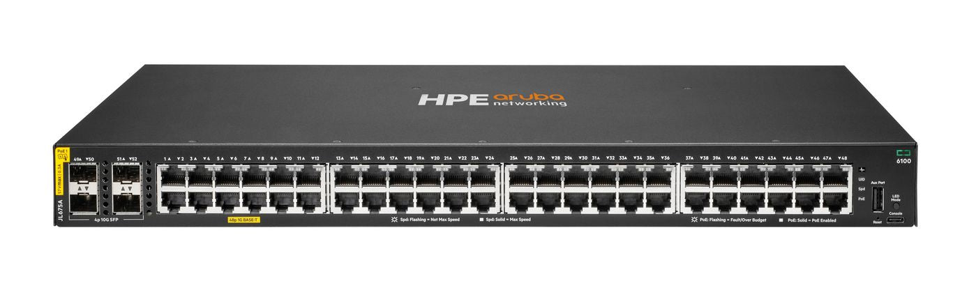 Aruba 6100 48G Class4 PoE