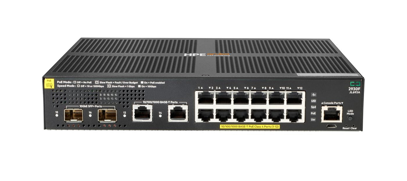 Aruba 2930F 12G PoE+