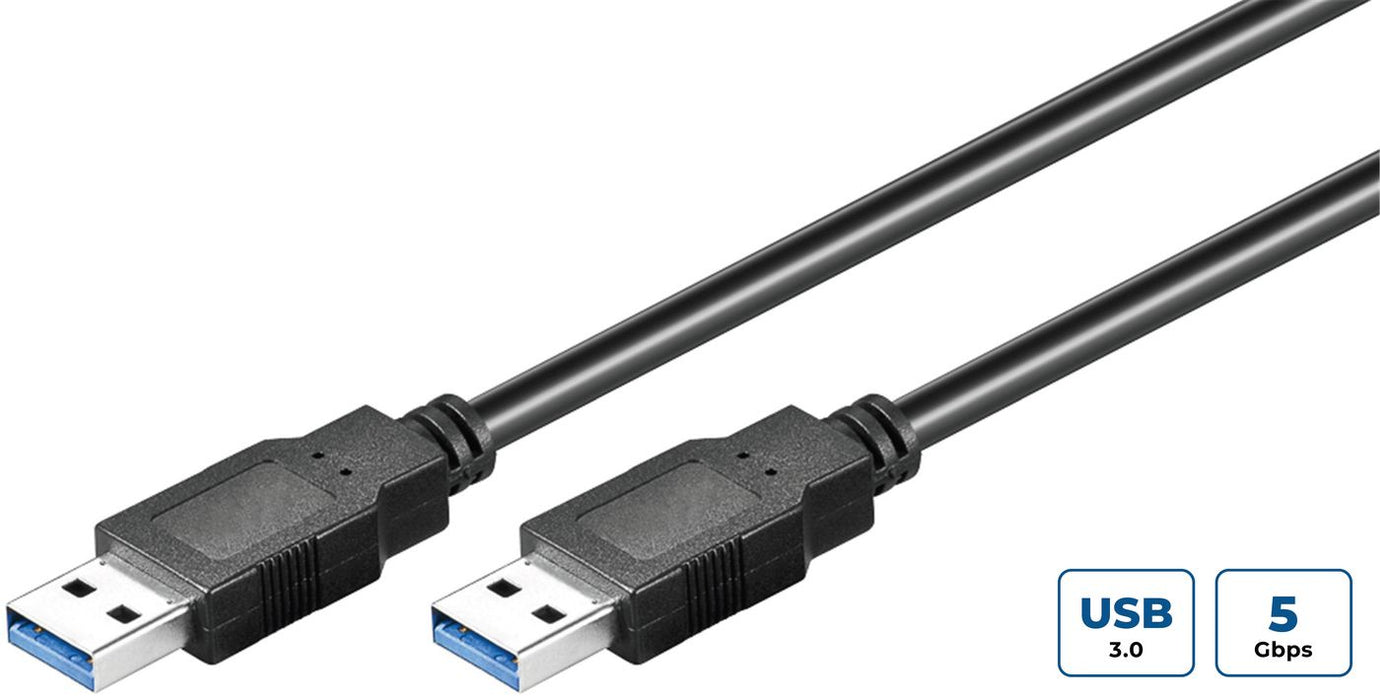 Black USB3.0, M/M, 2m, 2 m,