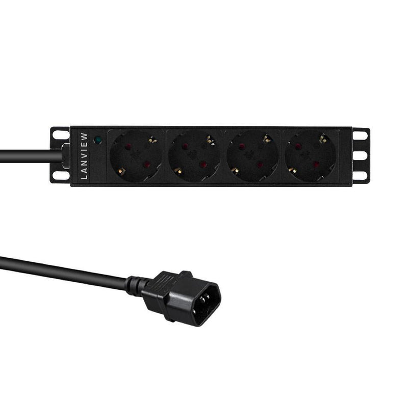 1U, 16A with 4 x Schuko