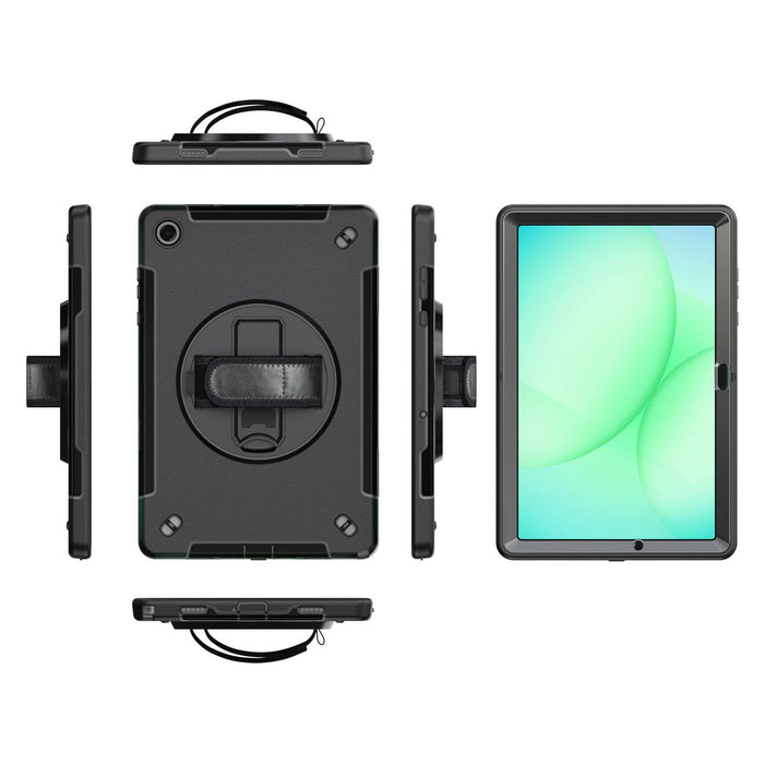 Case with hand strap and