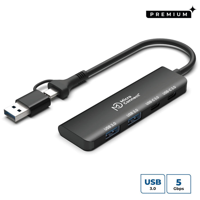 USB-A and 2x USB-C