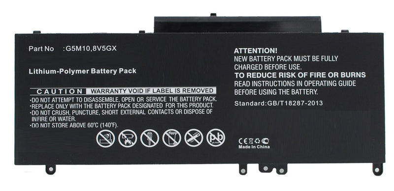 46.74Wh 11.4V 4100mAh 47Wh