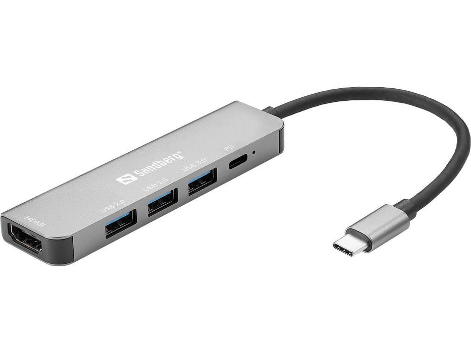 USB-C Dock HDMI+3xUSB+PD