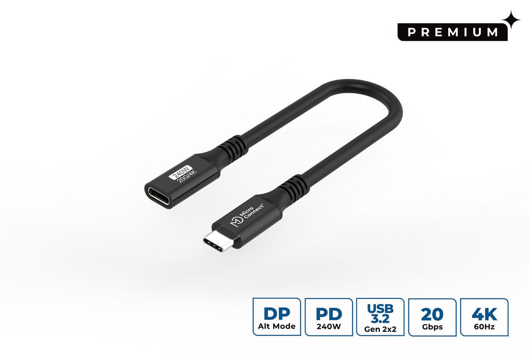 0.15m 20Gbps, 240W, USB 3.2