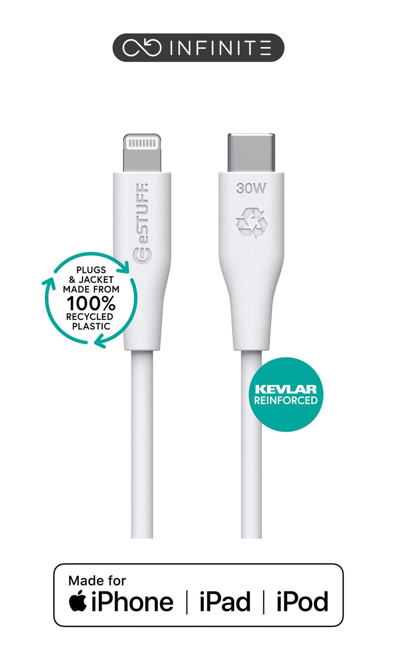 Lightning Cable MFI 1m White.
