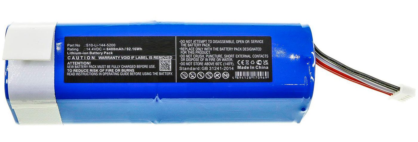 6400mAh, Blue for Ecovacs