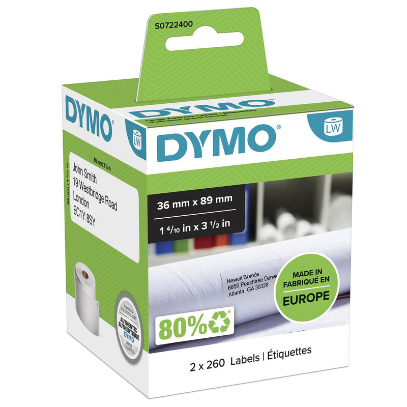 mm 89mm x 36mm, 260labels,