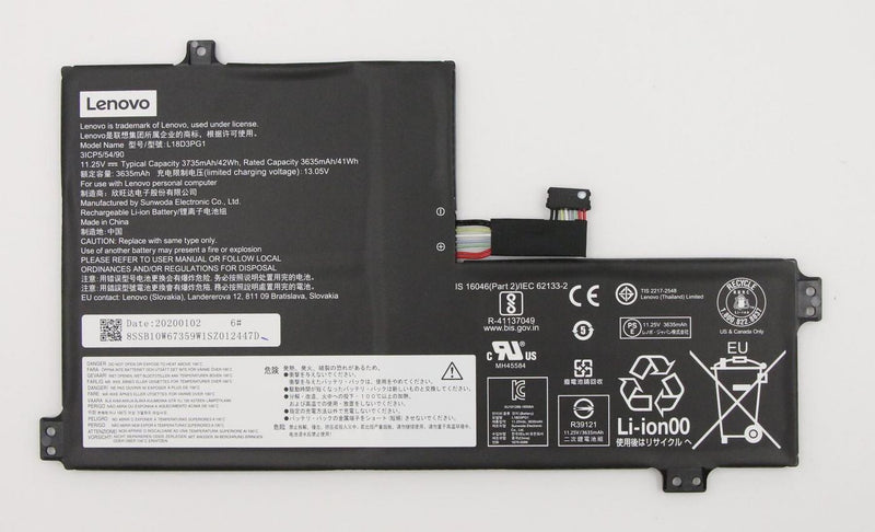 battery, 11.25V, 3-cell