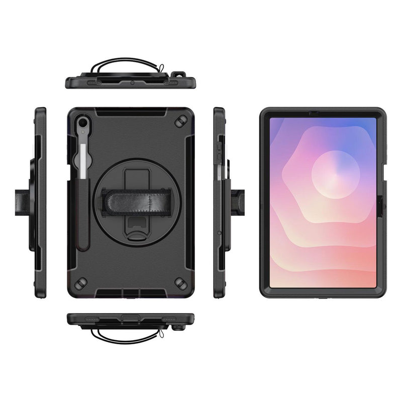 Case with hand strap and