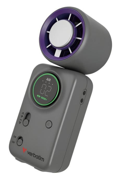 Handheld Fan  Grey/Purple