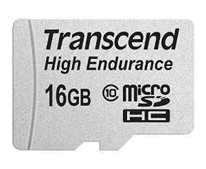 CARD _Transcend Hochbelastbare - Flash-Speicherkarte (microHC/SD-Adapter inbegriffen) - 16 GB