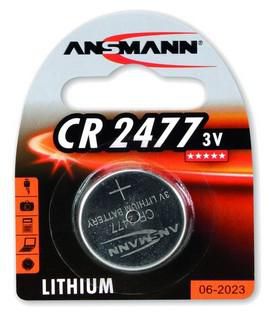 3V Lithium CR2477, Single-use