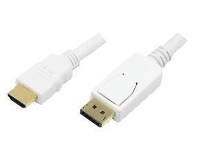 HDMI-A/M, 4K/30 Hz, white, 2