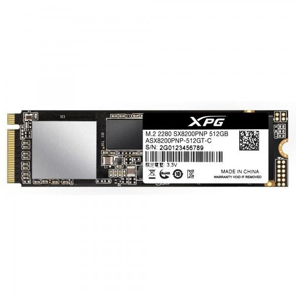M.2 512GB ADATA XPG SX8200 Pro (PCIe 3.0 x4, NVMe 1.3, 2280)