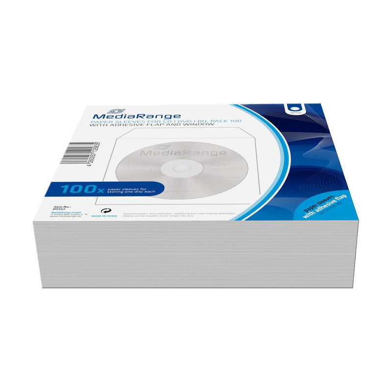 CD Papierhüllen 100pcs,selbstklebend mit Fenster
