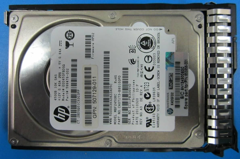 450GB hot-plug dual-port SAS