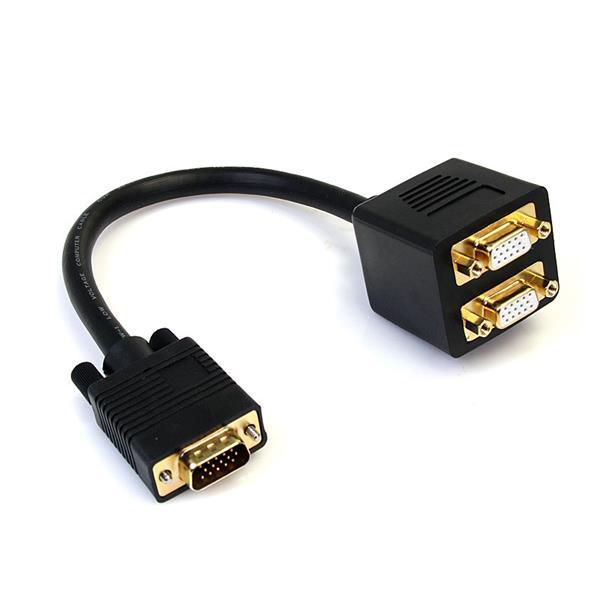 1 ft VGA to 2x VGA Video