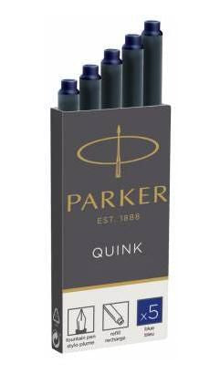 1x5 Parker Tintenpatrone Quink blau
