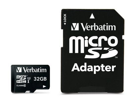 CARD 32GB Verbatim Pro MicroHC 90MB/s +Adapter