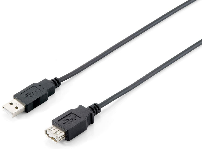 "Equip Kabel USB-A 2.0 -> A Verl. St/Bu 5.00m 480Mbps sw Polybeutel"