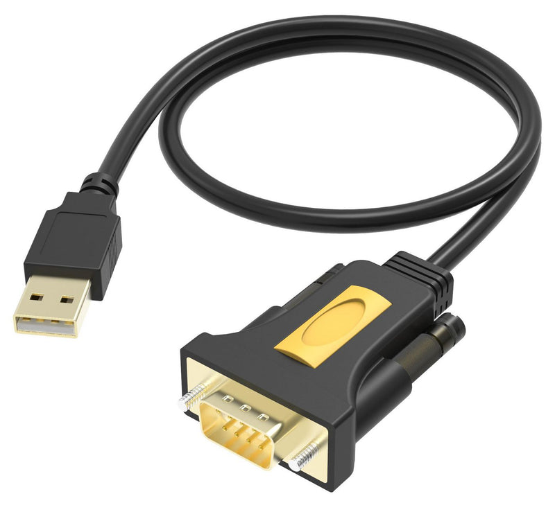 Vision USB to Serial Adaptor - Serial adapter - USB - RS-232 - black