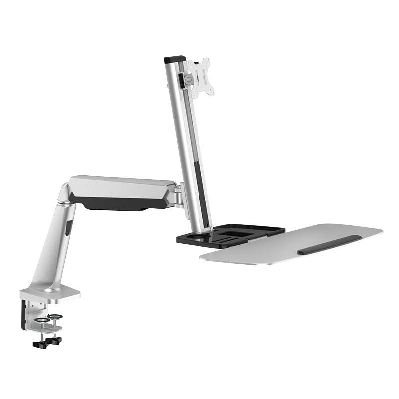 Sit-stand workstation monitor desk mount, 13–32