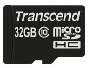 CARD 32GB Transcend Premium MicroSDHC 10MB/s +Adapter