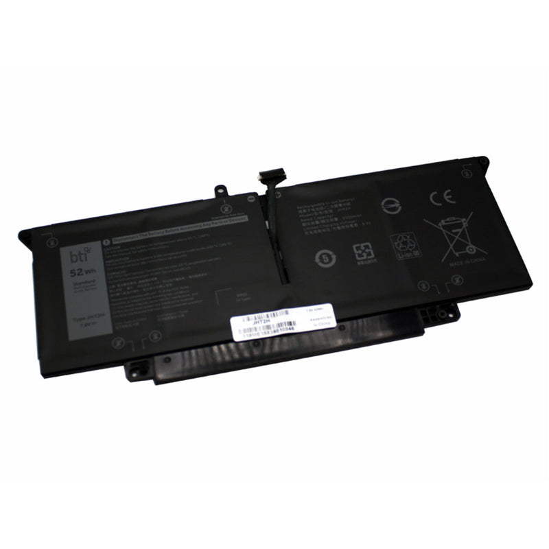 Replacement 4 cell battery for Dell Latitude 7310 7410 replacing OEM part numbers HRGYV JHT2H X825P // 52Whr