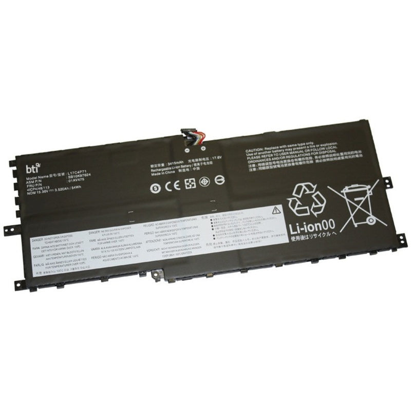 BTI 54Wh 4 cell 02DL003 compatible battery for LENOVO THINKPAD X1 YOGA 2018 20LF000GCD THINKPAD X1 YOGA 2018 20LD000TCD